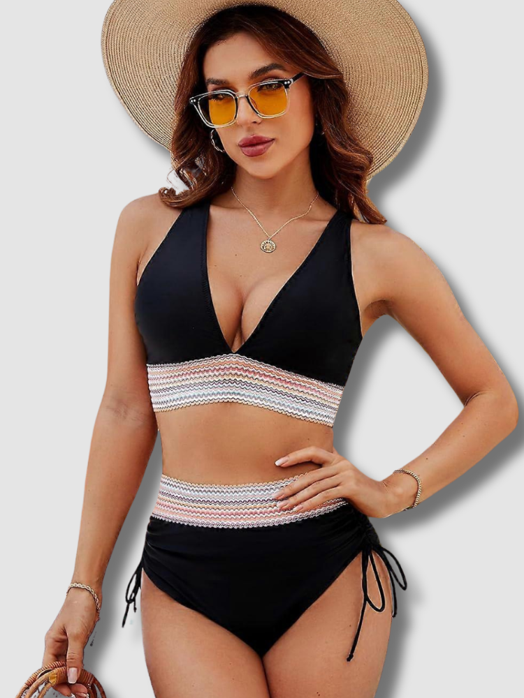 Maillot de Bain 2 Pièces Charme Vintage
