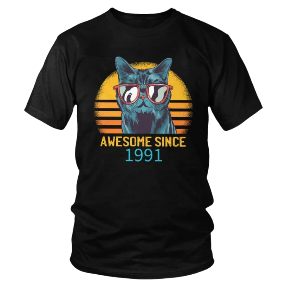 T-shirt Vintage Chat