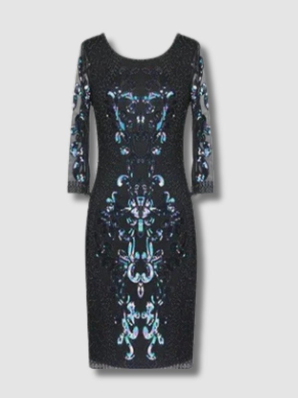 Robe De Soirée Style Gatsby Noire