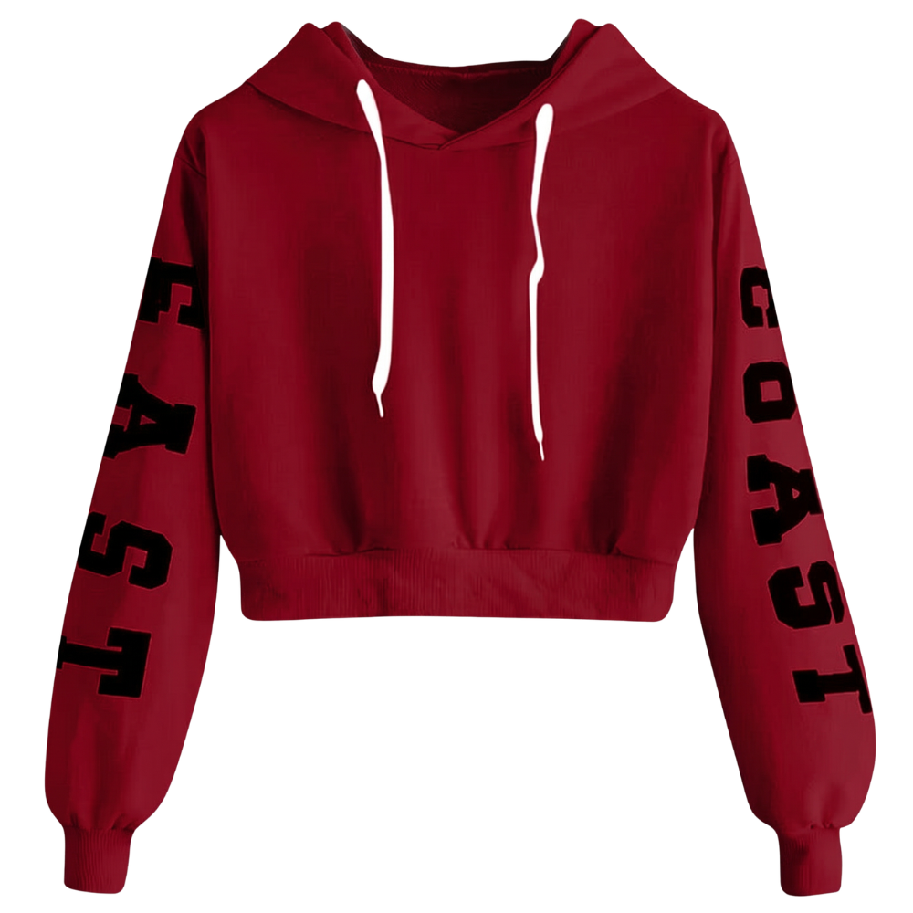 Sweat à Capuche Court Vintage