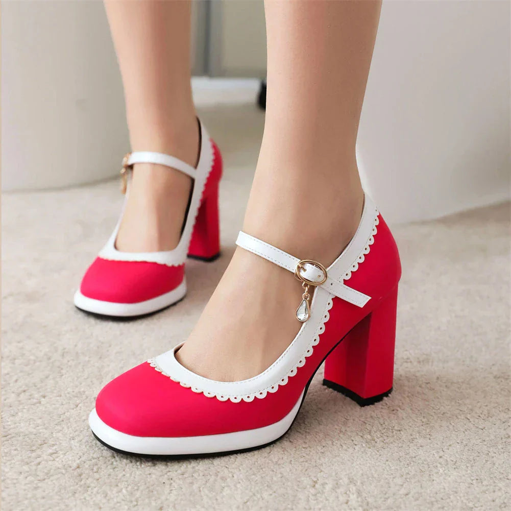 Chaussure Vintage Femme Pin Up