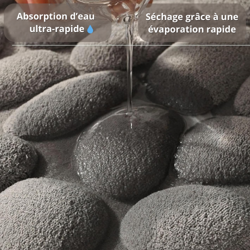 Tapis de Bain Galet Relief 3D