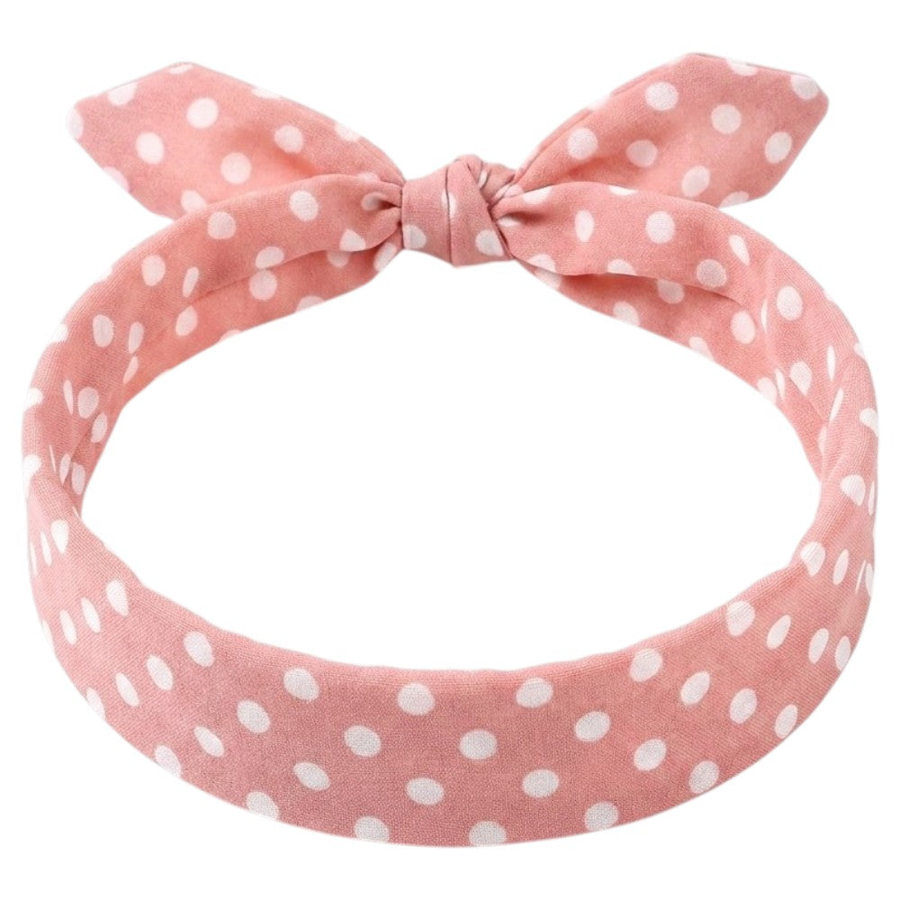 Bandeau Vintage - Rose à Pois