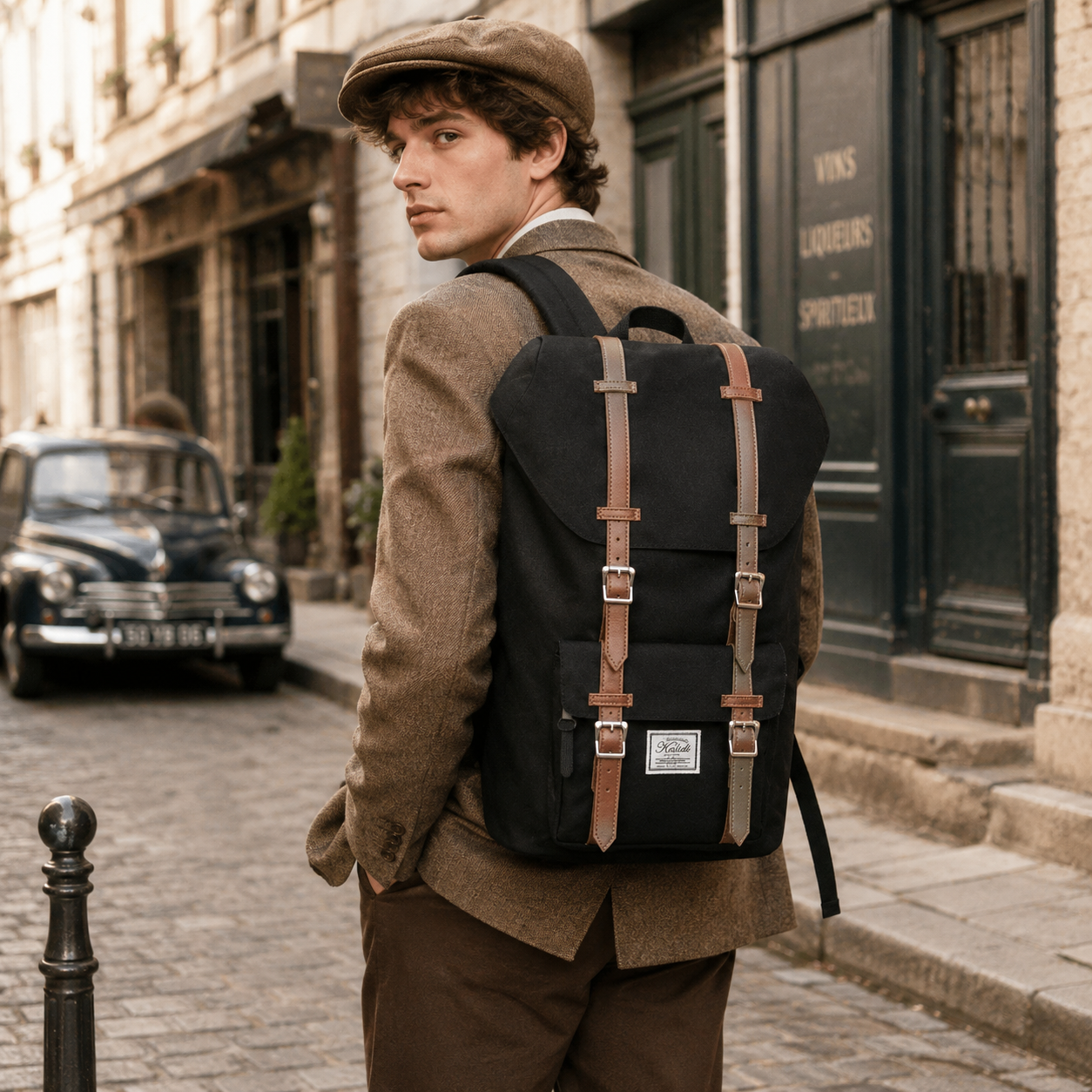Sac à Dos Cuir Moto Vintage