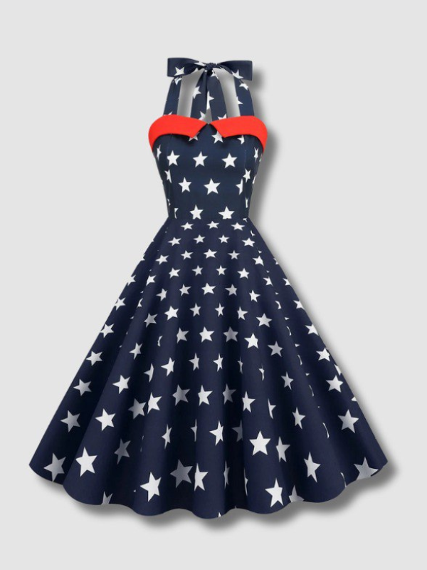 Robe Vintage Motif Etoile des années 50