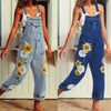 Boho Floral Jean Overalls