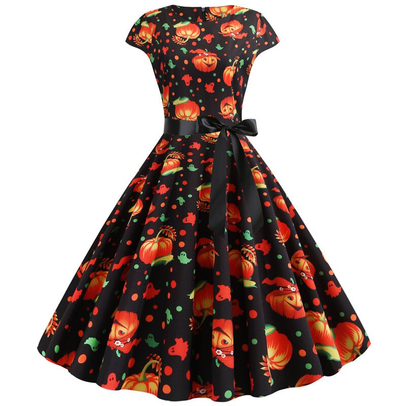 Robe Rockabilly Citrouille