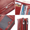 Porte-monnaie portefeuille femme vintage marron cuir