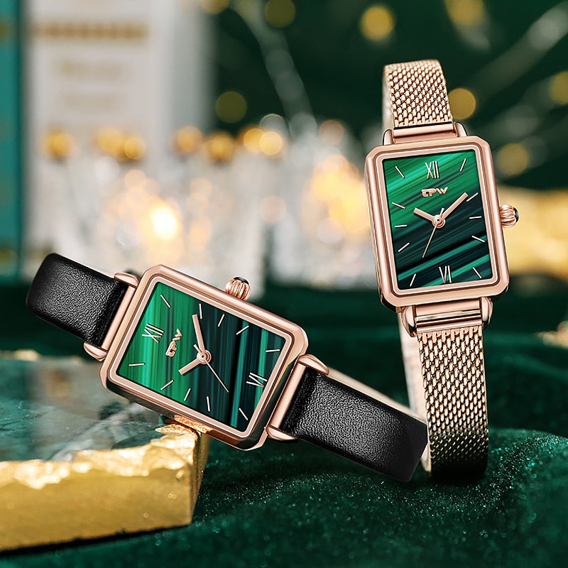 Montre Rectangulaire Femme Vintage