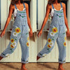 Boho Floral Jean Overalls