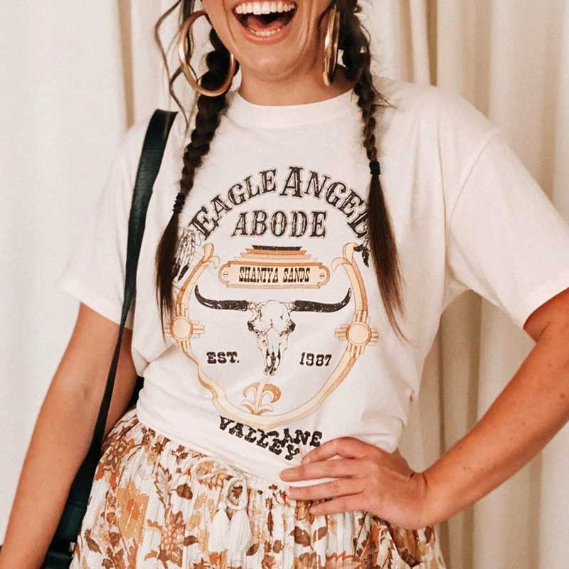 Vintage Women's White T-Shirt