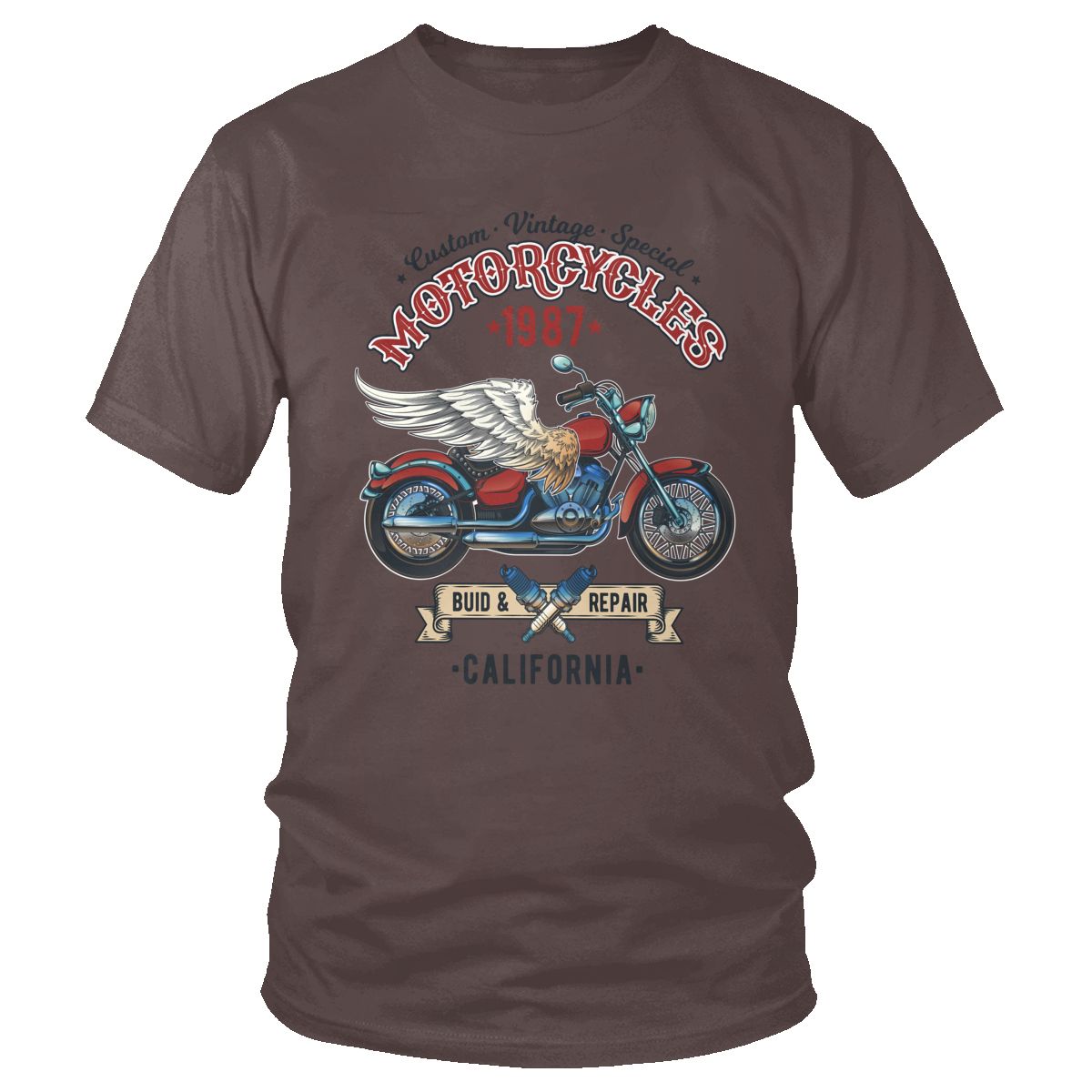 T-shirt moto vintage