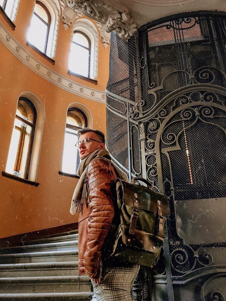 Sac à Dos Cartable Vintage