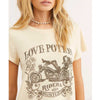 T-Shirt Biker Vintage Femme