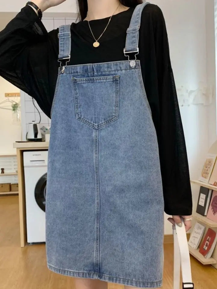 Robe Salopette Jean Femme