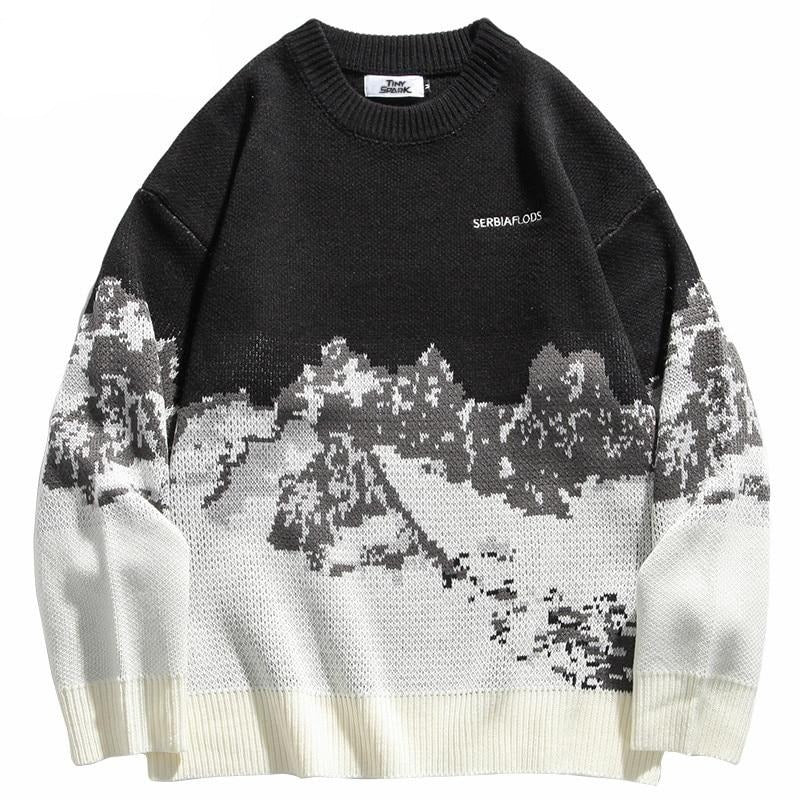 Pull montagne vintage