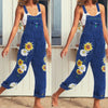 Boho Floral Jean Overalls