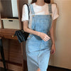 Women&#39;s Denim Overall Dress