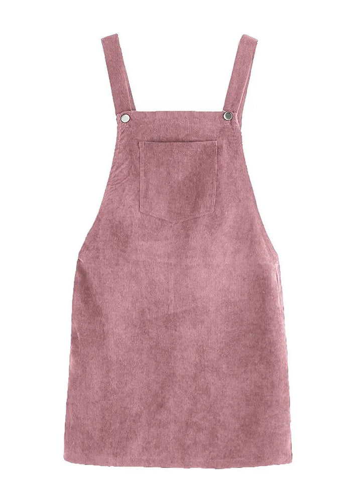 Robe Salopette Velours Côtelé