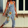 Boho Floral Jean Overalls