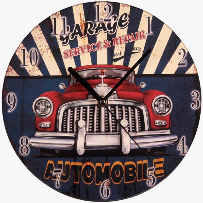Horloge Garage Vintage