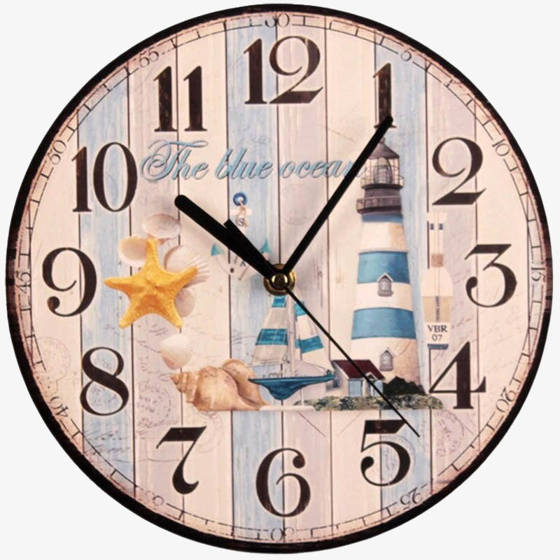 Horloge Murale Vintage en Bois
