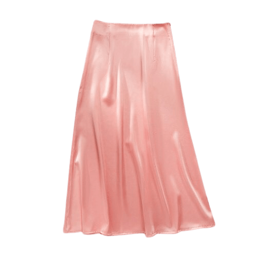 Jupe Vintage Mi-Longue Unie