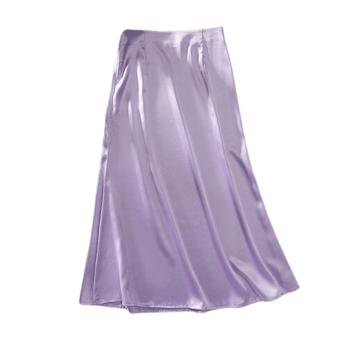 Jupe Vintage Mi-Longue Unie