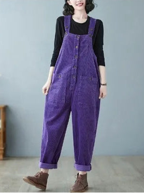 Salopette Velours Côtelé Femme