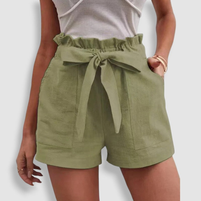 Discreet Luxury Linen Shorts