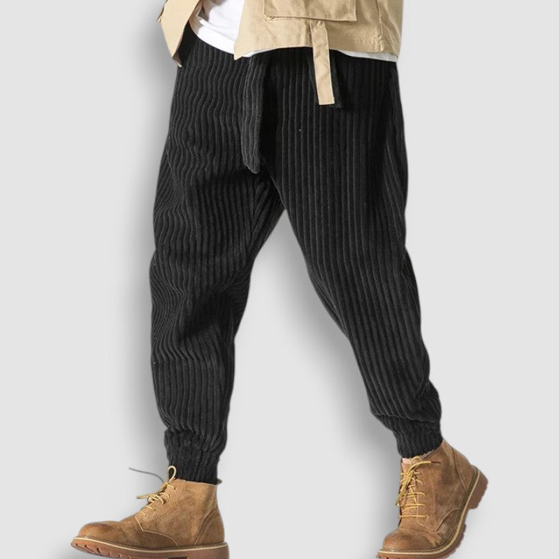 Pantalon Japonais en Velours Côtelé