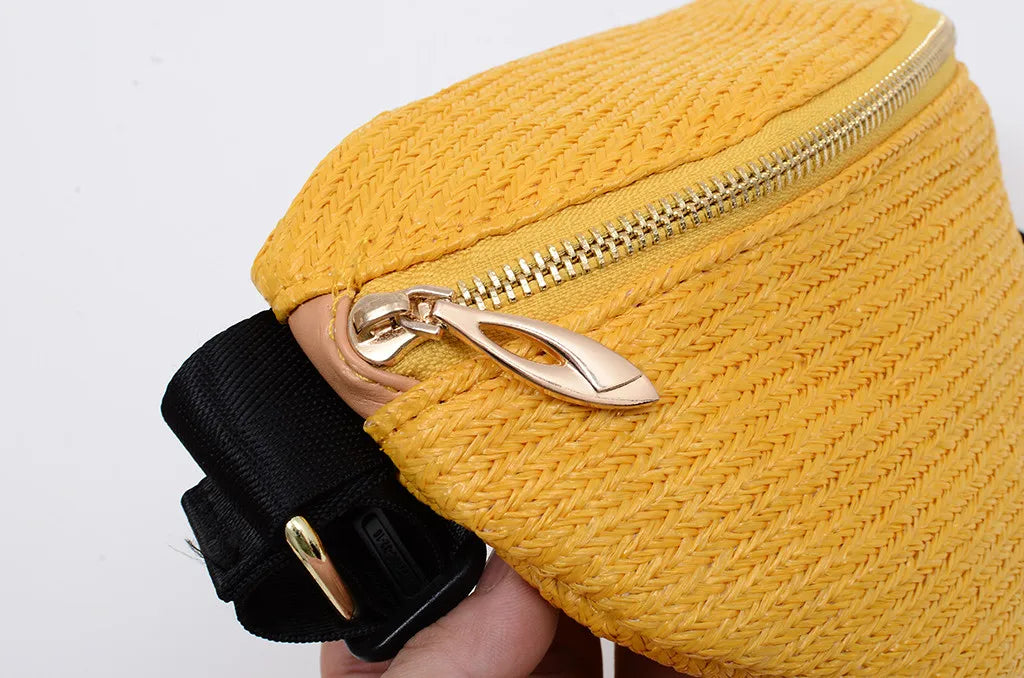 Sac Banane Vintage en Paille