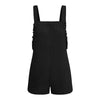 Women&#39;s Black Short Overalls