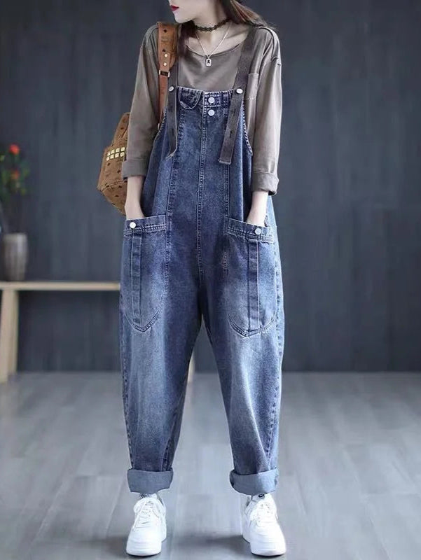 Salopette Jean Baggy Femme