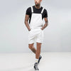 Men&#39;s White Short Overalls