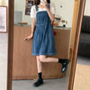 Women&#39;s Denim Dungaree Skirt