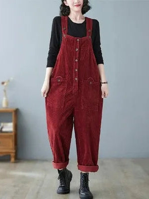 Salopette Velours Côtelé Femme