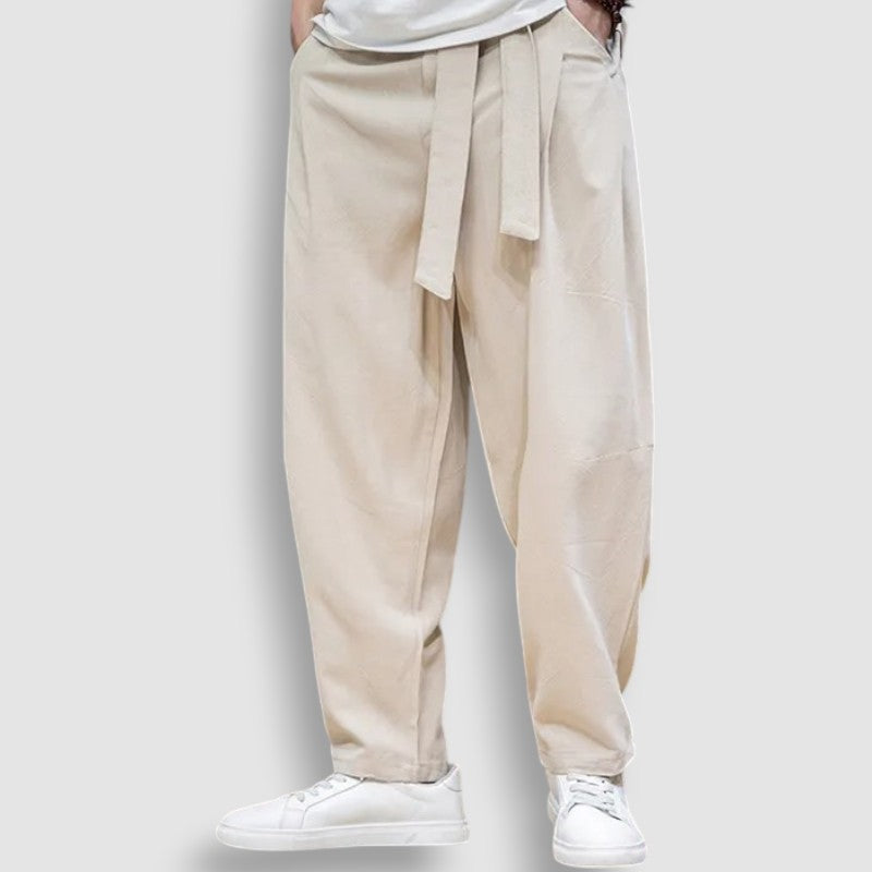 Pantalon Japonais Fluide en Lin