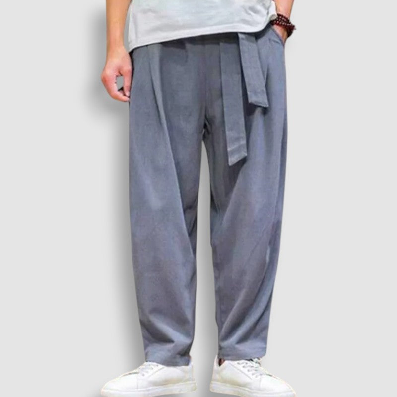 Pantalon Japonais Fluide en Lin