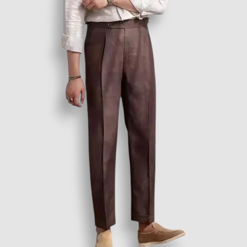 Pantalon Old Money en Laine Fine