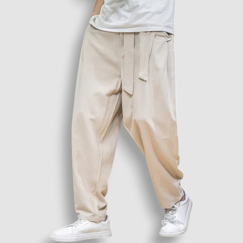 Pantalon Japonais Fluide en Lin