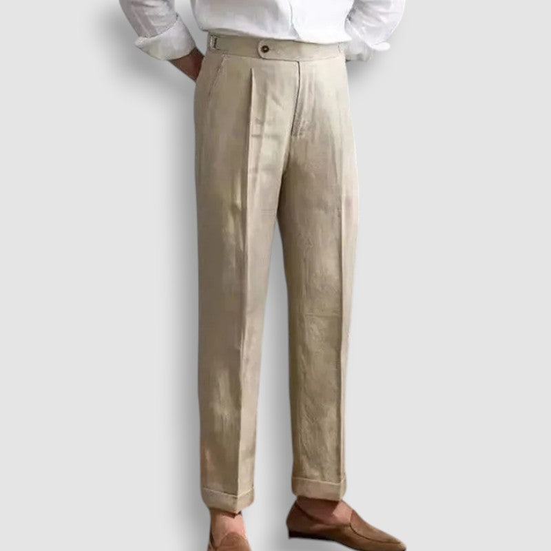 Pantalon Old Money en Laine Fine