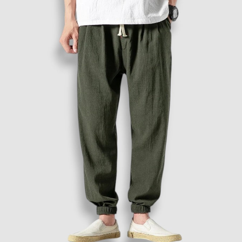 Pantalon Japonais en Lin