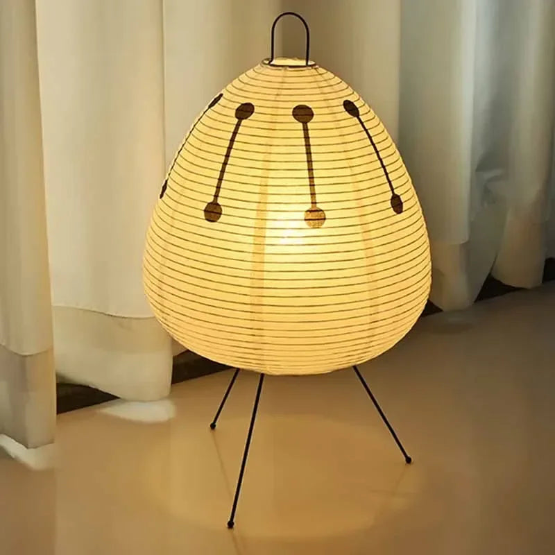 Lampe de Table en Papier de Riz Japonais