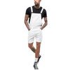 Men&#39;s White Short Overalls