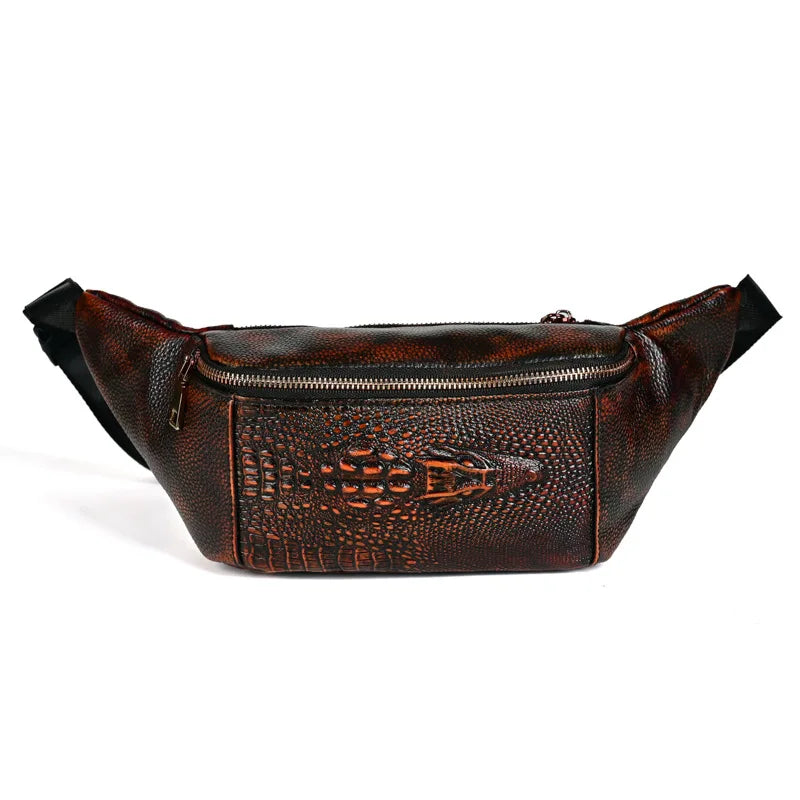 Vintage Crocodile Fanny Pack