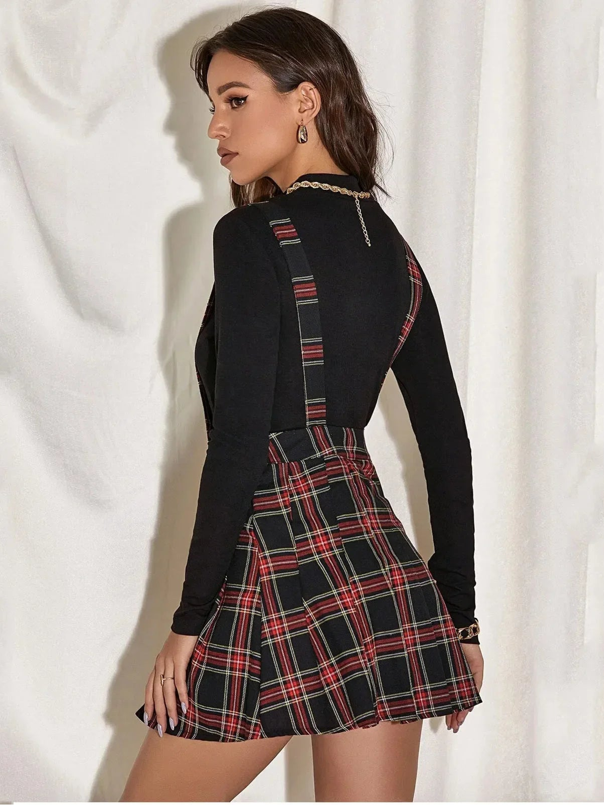 Jupe Salopette à Bretelles