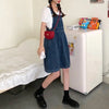 Women&#39;s Denim Dungaree Skirt