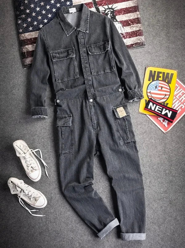 Salopette Combinaison Jean Homme