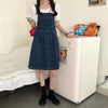 Women&#39;s Denim Dungaree Skirt